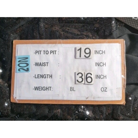 CITY CHIC Women Plus Size M/18 Dress Bright Lights Black All Over Sequin 20NA - Picture 7 of 7